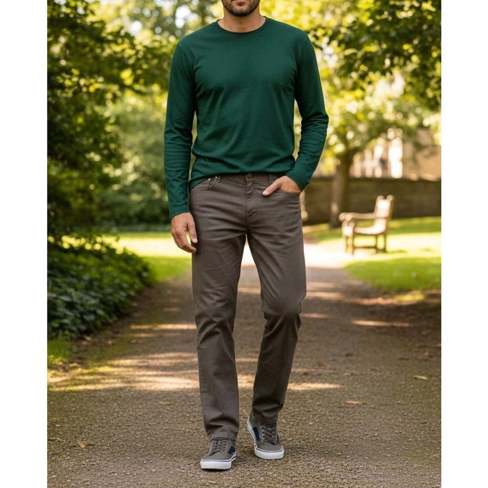 English Laundry Straight Fit Mens Brown Cotton Blend Casual Pants 40x30